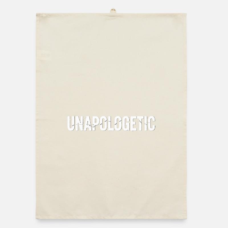 Unapologetic Authentics White Organic dish towel