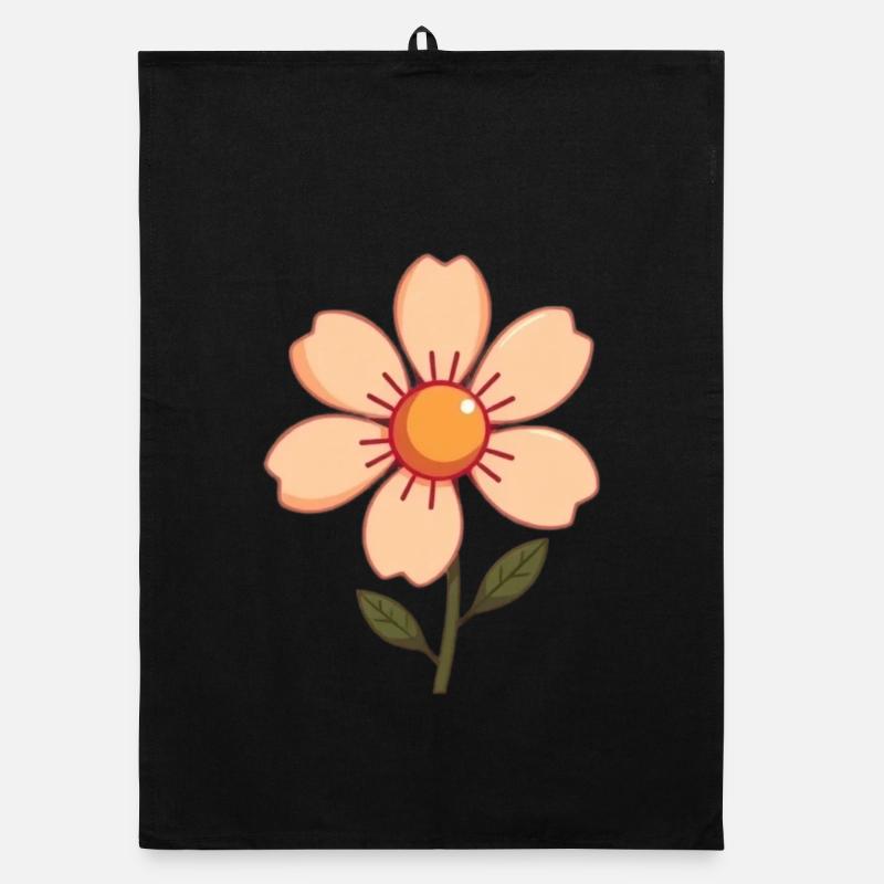 Blume pastell Blumen Blüte pastell Geschenk Mutter Organic Geschirrtuch