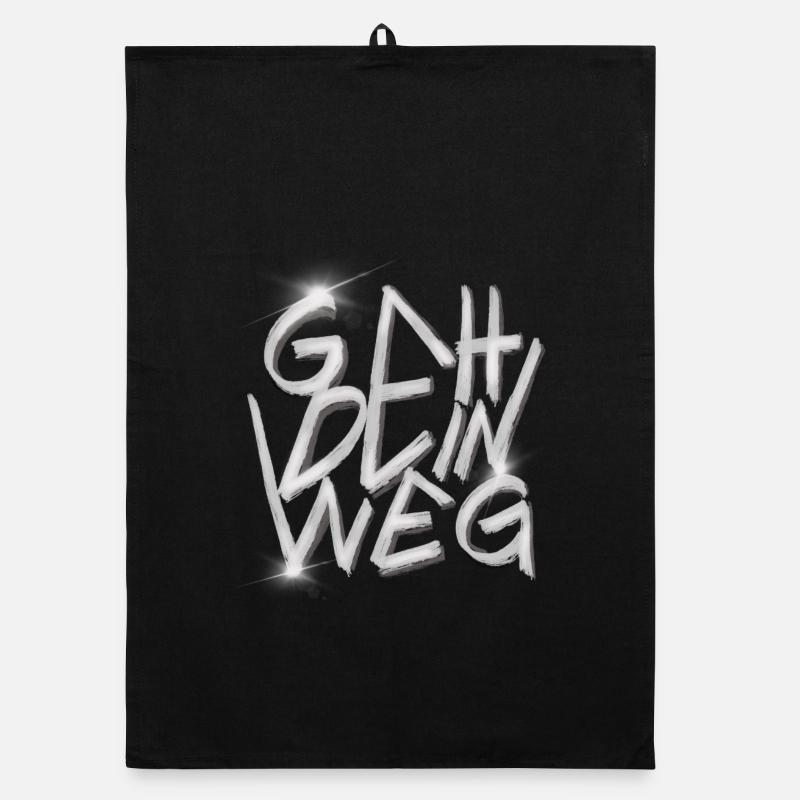 GEH DEIN WEG Graffiti Organic Geschirrtuch