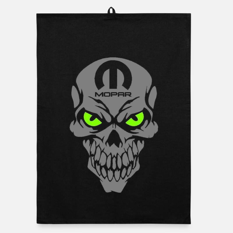 Mopar skull Organic dish towel