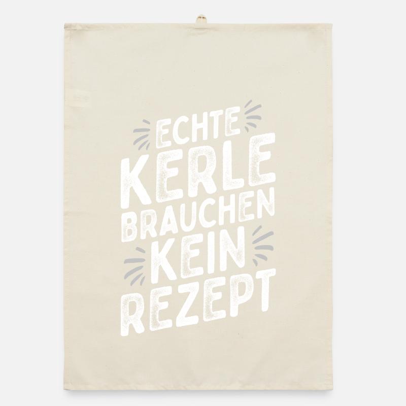 Küchenchef - Chefkoch - Lustiger Spruch - Männer Organic Geschirrtuch