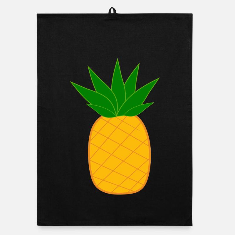 Pineapple with sunglasses summer t-shirt Organic dish towel
