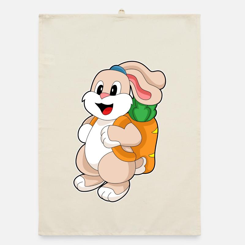Bunny Student Backpack School Organic dish towel