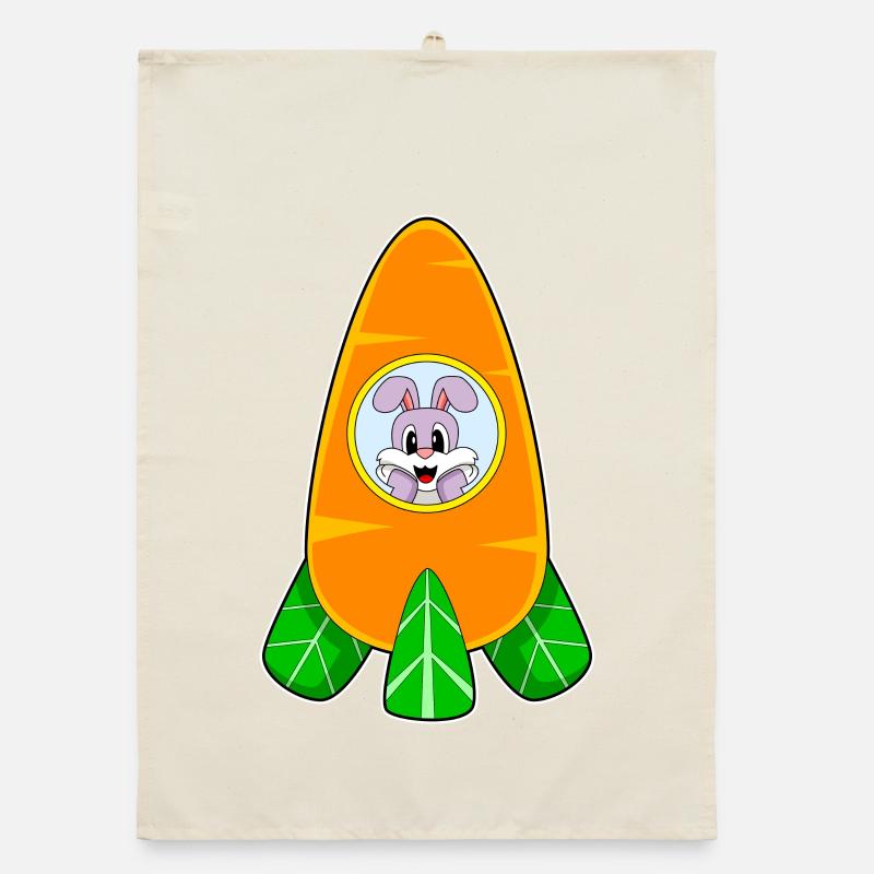 Lapin vaisseau spatial Espace Torchon bio