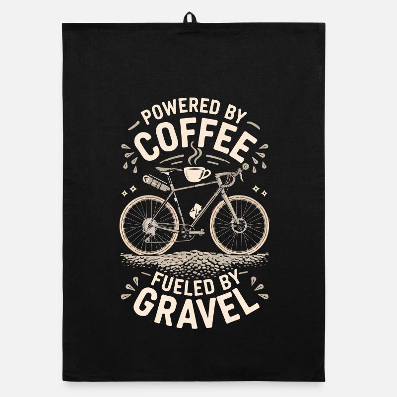 Graphique de vélo alimenté par le café Torchon bio