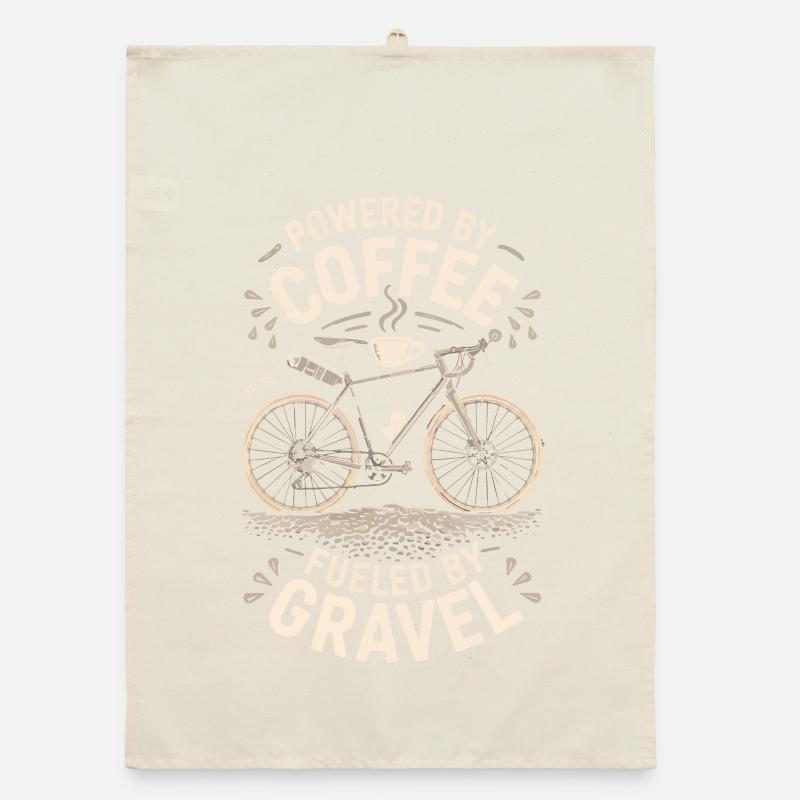 Graphique de vélo alimenté par le café Torchon bio