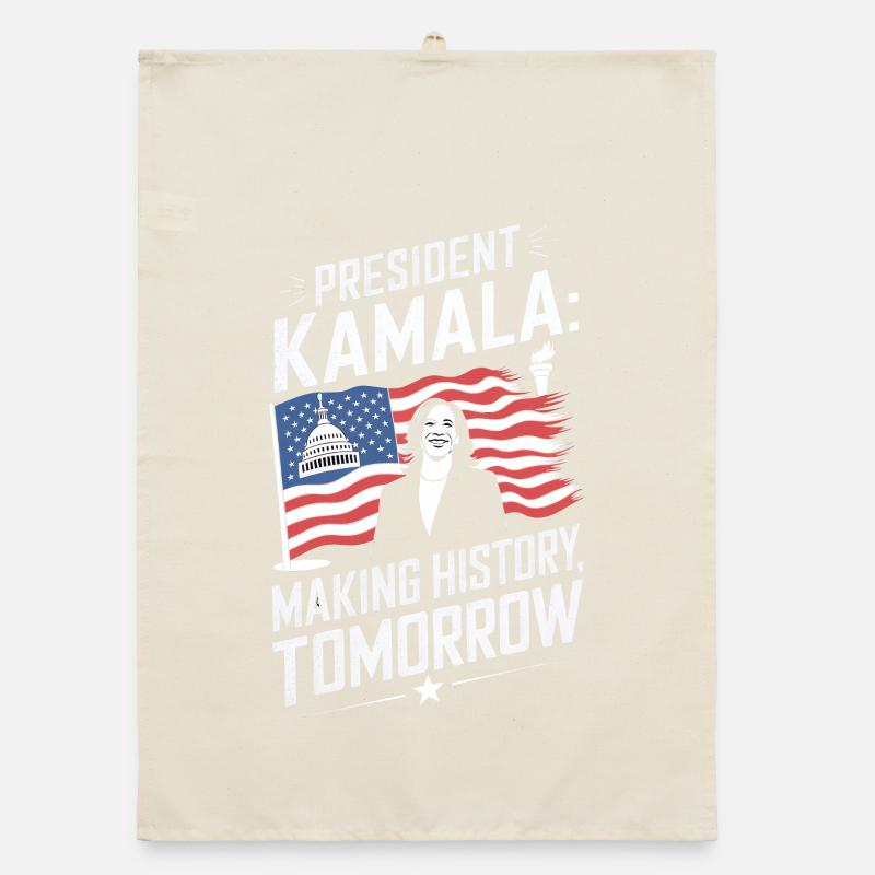 PRESEDENT KAMALA MAKING HISTORY TOMORROW Organic dish towel