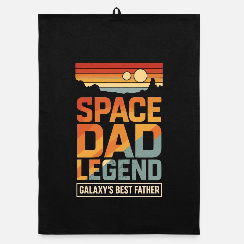 Dadalorian Papa - Space Dad Legend - Best Father Torchon bio