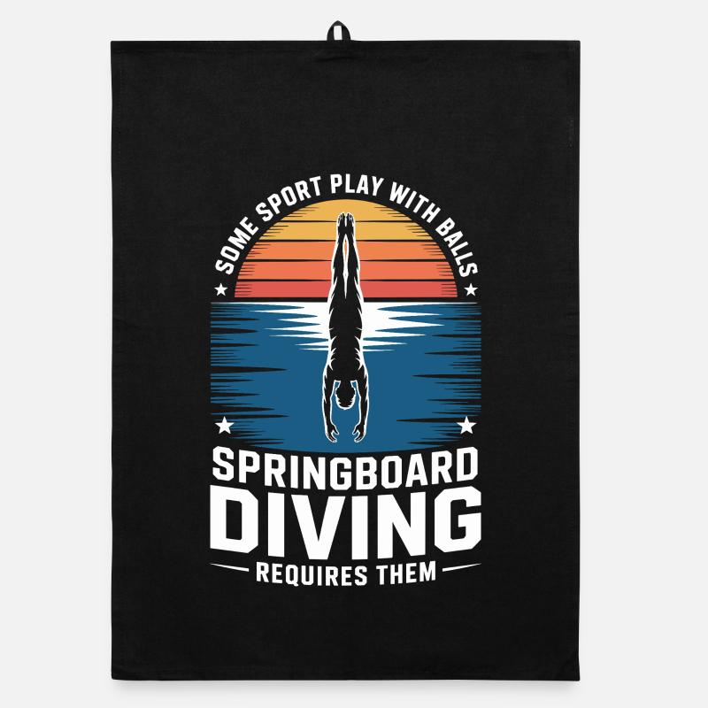 Diving diving board Organic dish towel