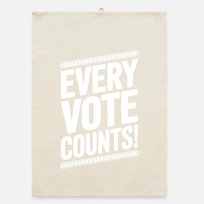 Every Vote Counts Organic dish towel