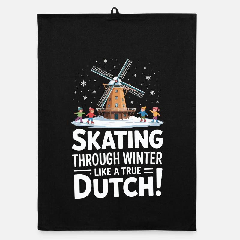 Patiner en hiver comme un vrai Hollandais Torchon bio