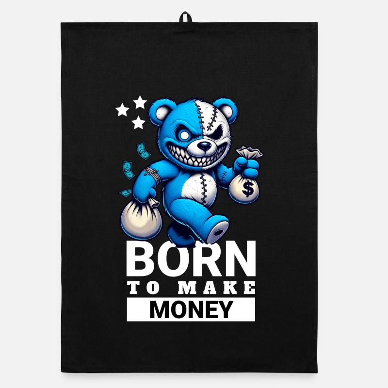 Born to make Money Organic Geschirrtuch