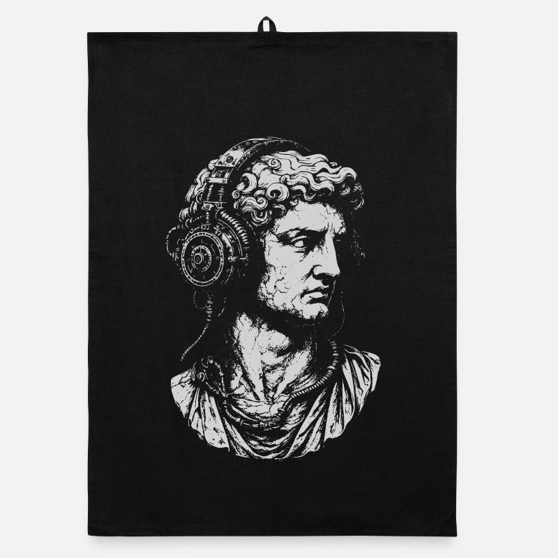 Bust classique avec casque steampunk Torchon bio