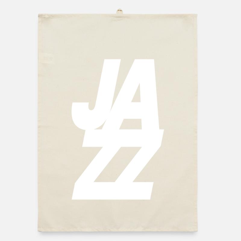 Bold Jazz Music logo design Organic dish towel