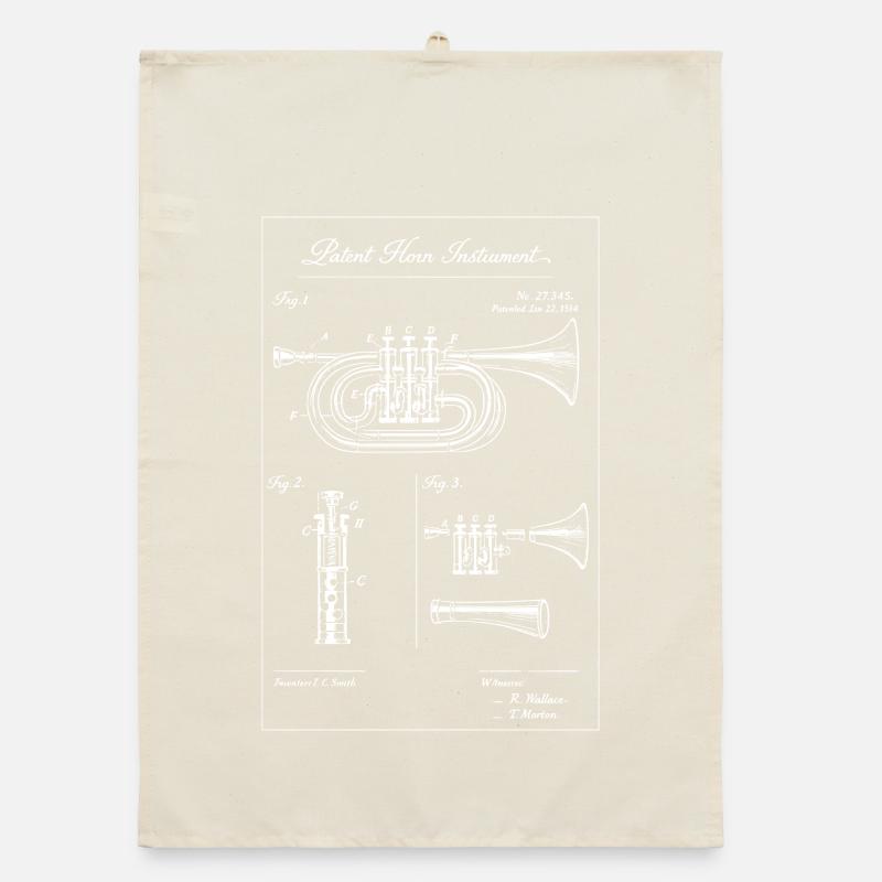 Schéma de plan de l’instrument à corne Torchon bio
