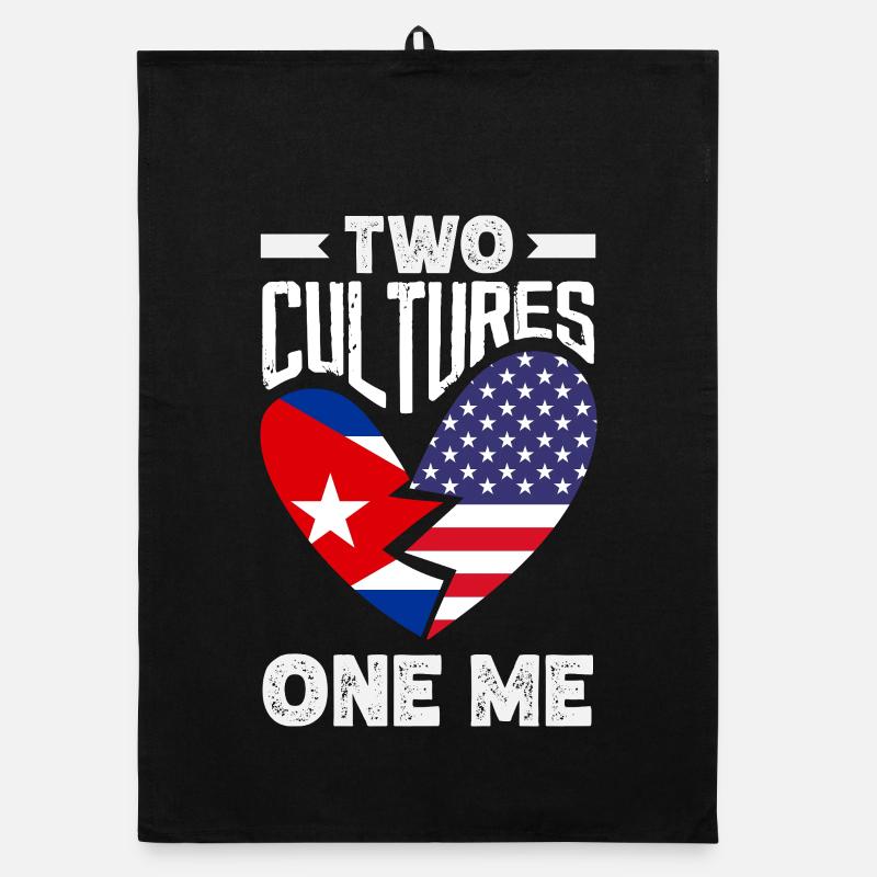 Cuba Pride & Home - Cuba Flag Design Organic dish towel