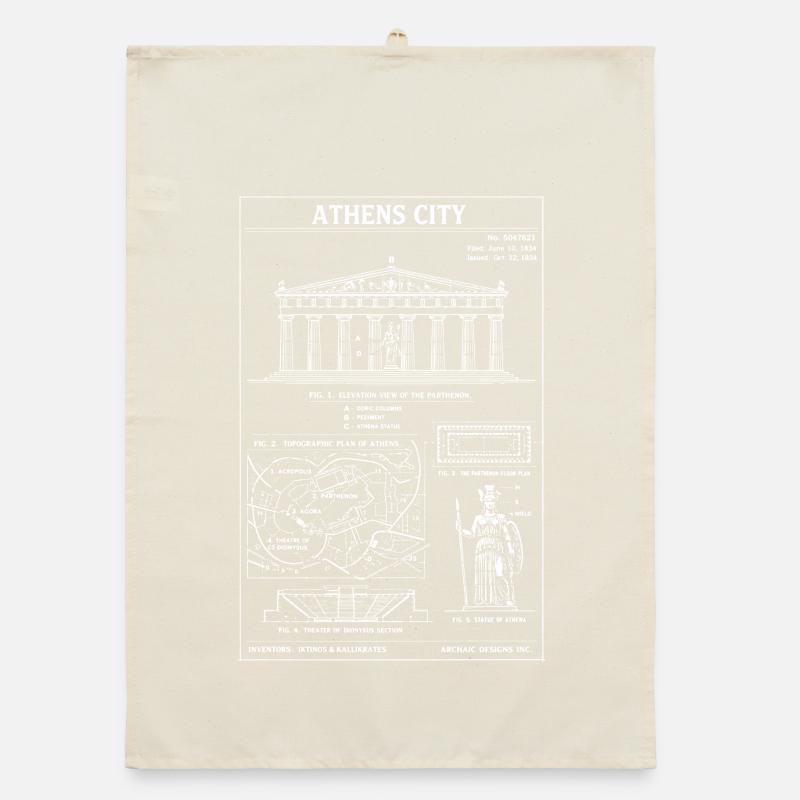 Plan directeur de la ville d’Athènes Torchon bio