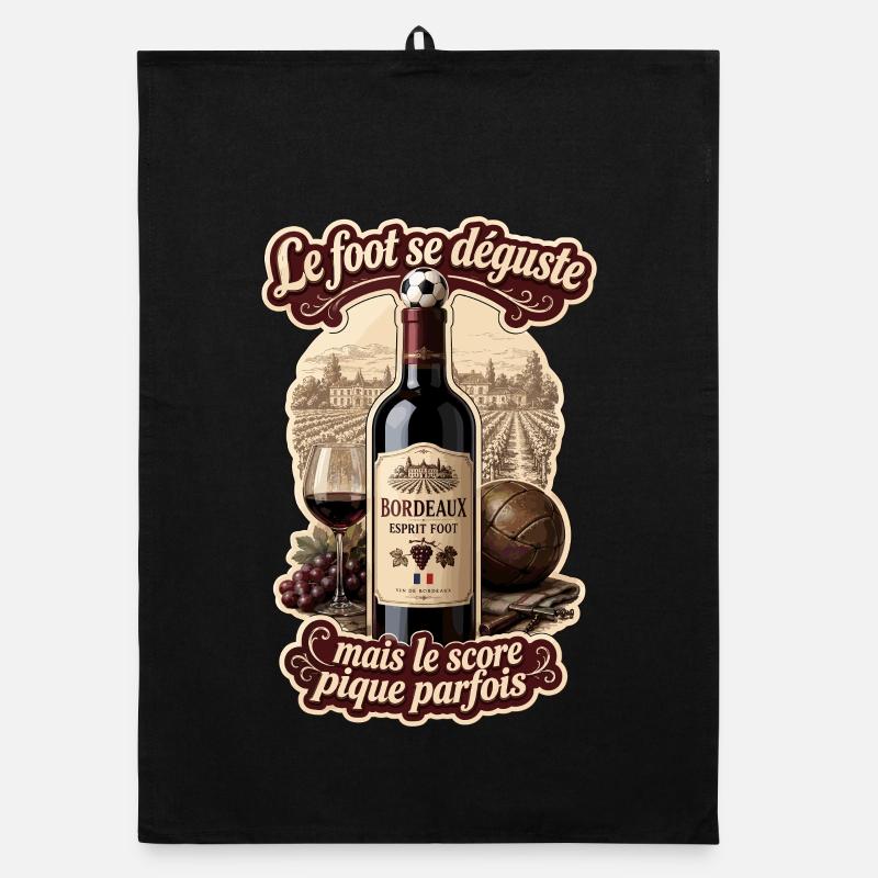 Bordeaux Esprit Foot Organic Geschirrtuch