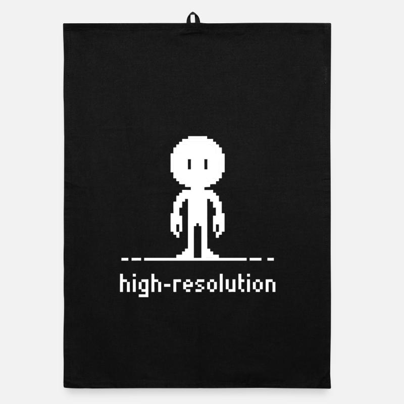 Pixel Art Haute Résolution Ironie Drôle Design Torchon bio