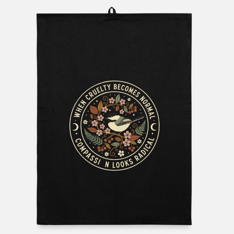 Moral Compass: Commitment to Cruelty Organic dish towel