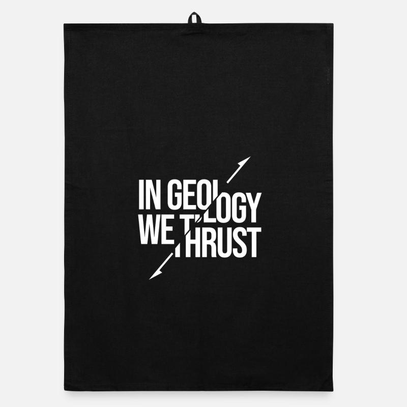 In Geology We Trust - Torchon bio - noir