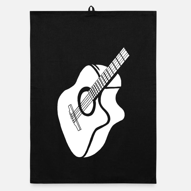 guitare blanche Torchon bio