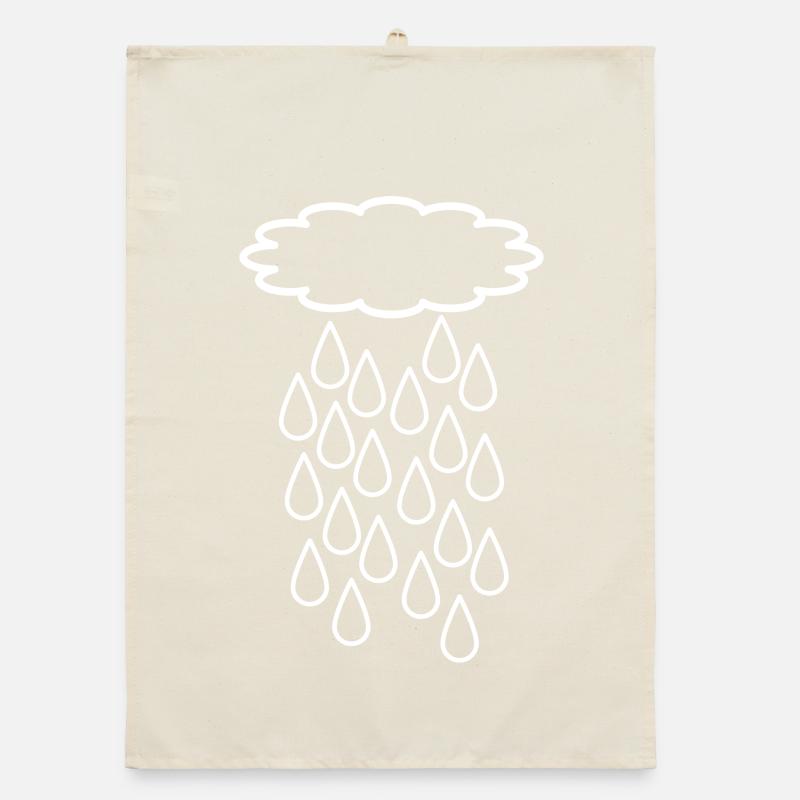 Regenschauer Design Organic Geschirrtuch