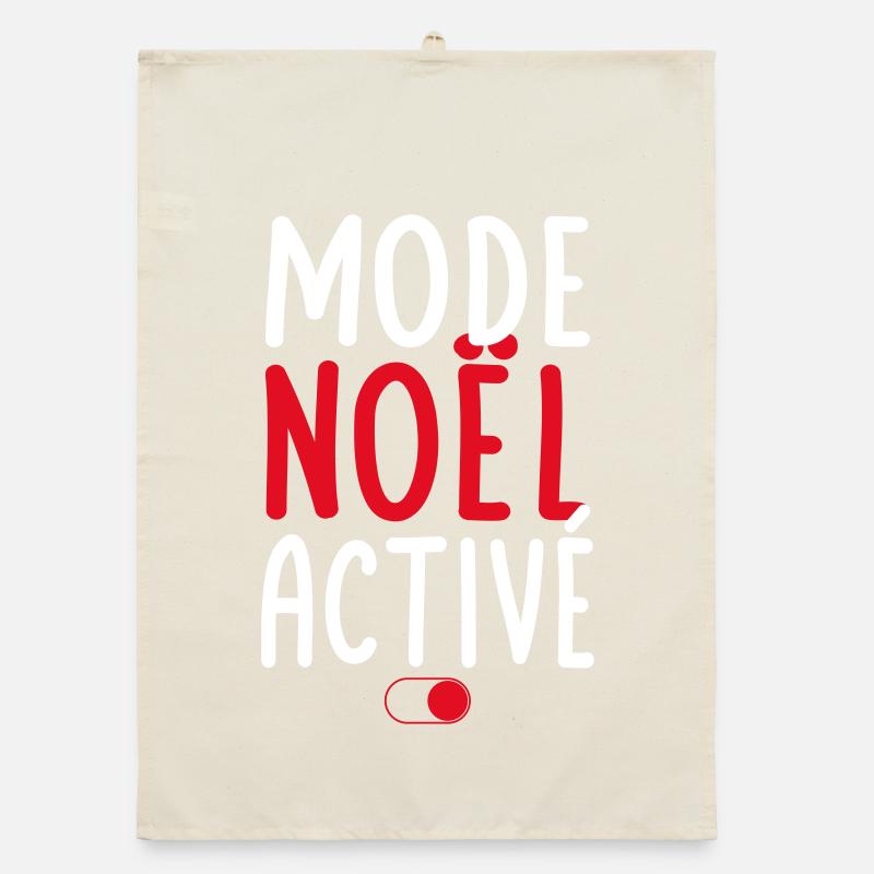 Mode Noël activé - Idée cadeau Torchon bio