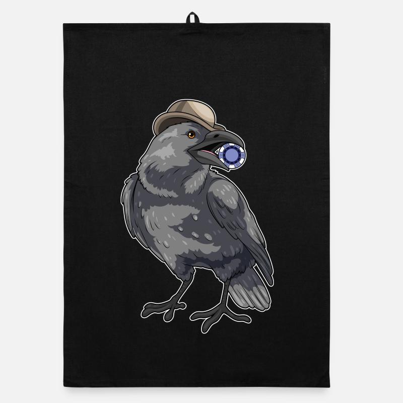 Crow Poker Jetons de Poker Torchon bio