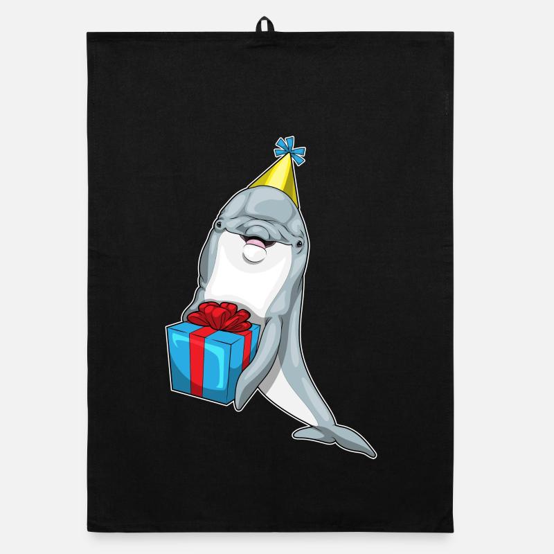 Delfin Geburtstag Paket Organic Geschirrtuch