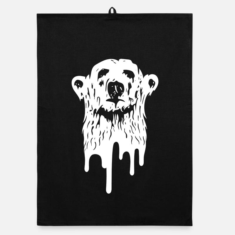 The polar bear melts Organic dish towel