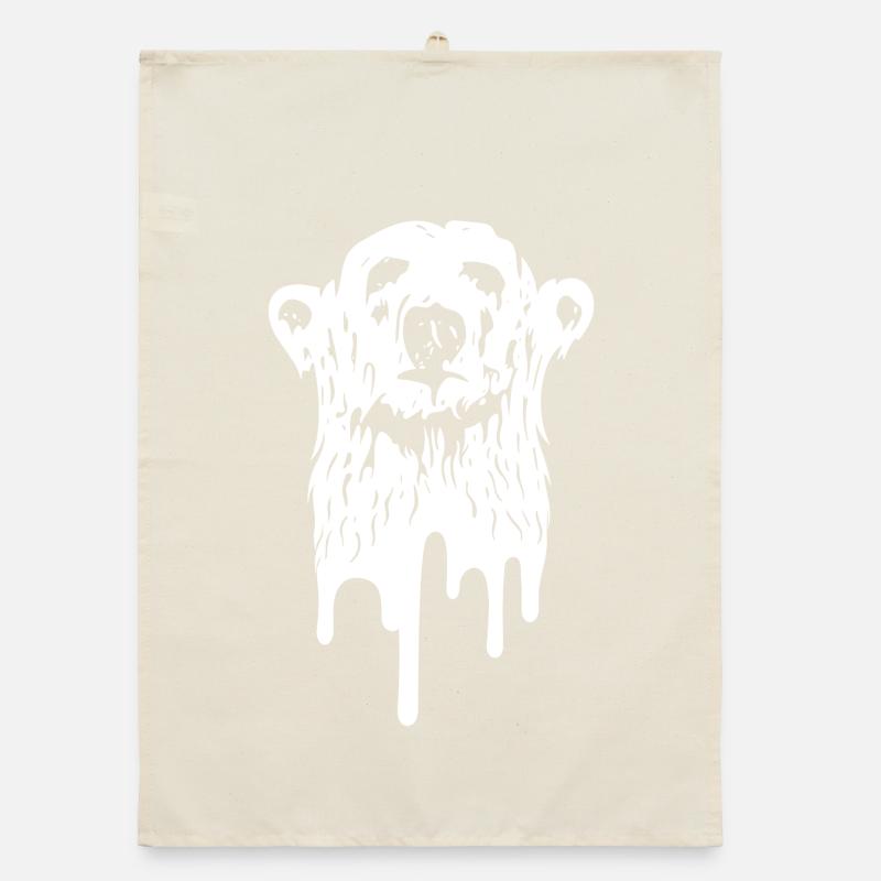 The polar bear melts Organic dish towel
