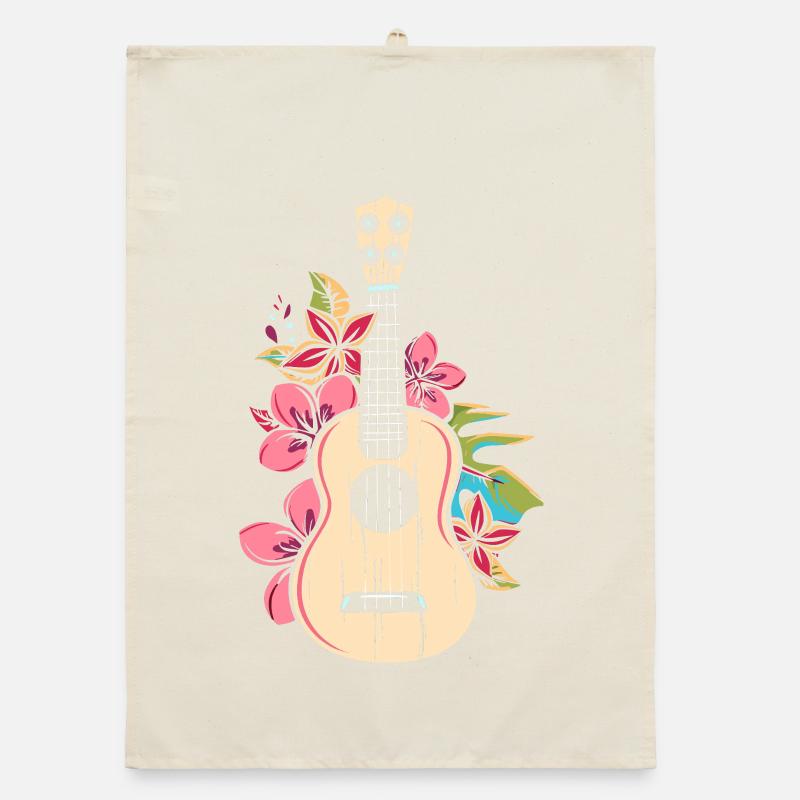 Ukulélé Dessin animé Torchon bio