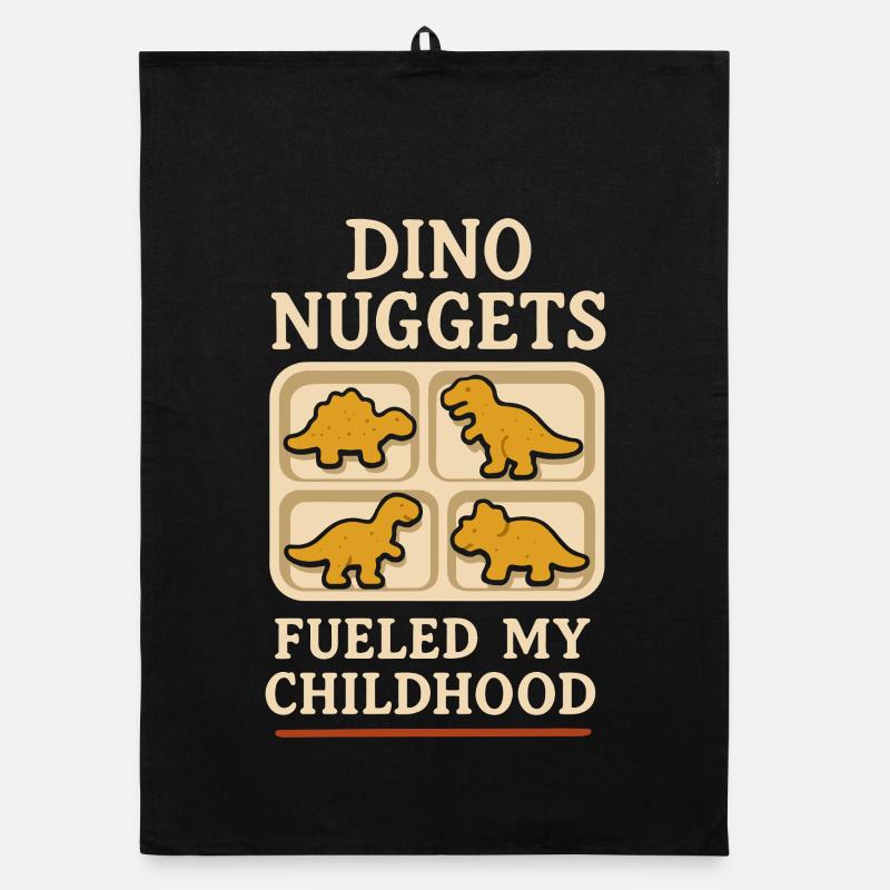 Dino Nuggets Nostalgie Drôle Snack Dinosaure Torchon bio