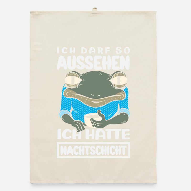 Nachtschicht Ich darf so aussehen Organic Geschirrtuch