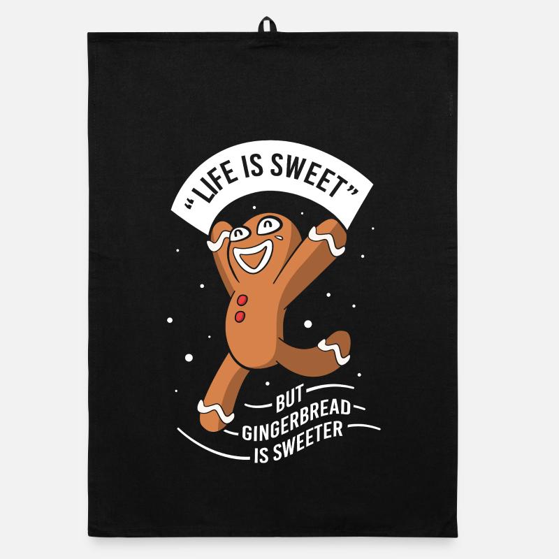 Gingerbread Christmas Gingerbread Man Gingerbread Organic dish towel