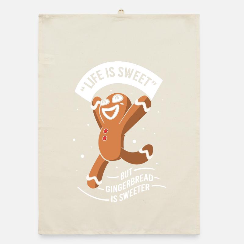 Gingerbread Christmas Gingerbread Man Gingerbread Organic dish towel