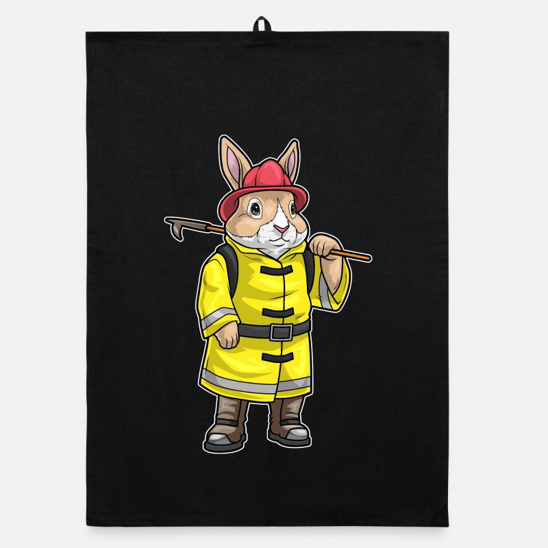 Lapin Pompier Tearing Hook Brigade Torchon bio