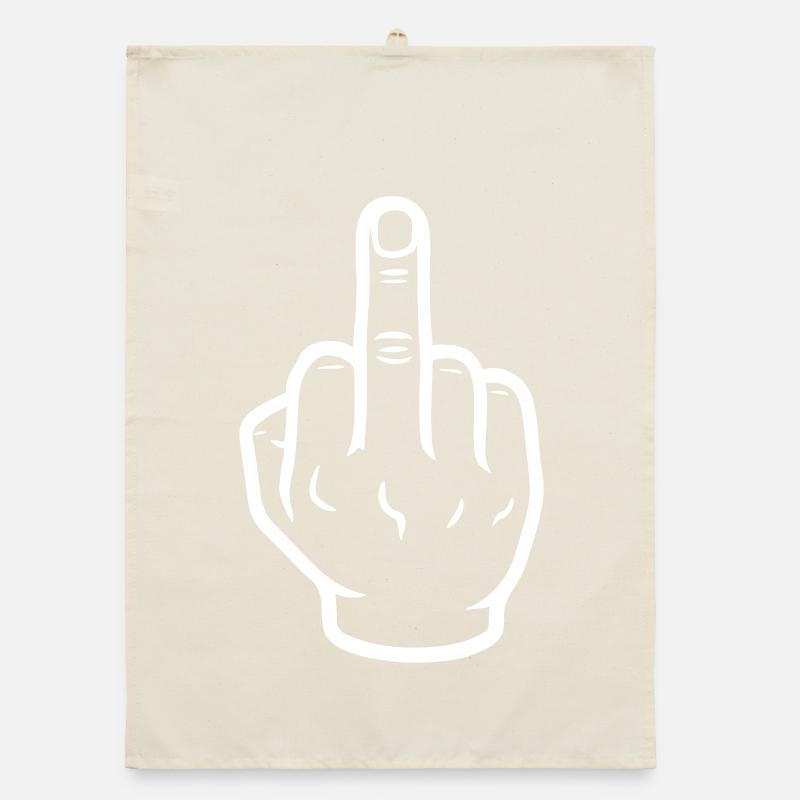 Hand Mittelfinger Organic Geschirrtuch