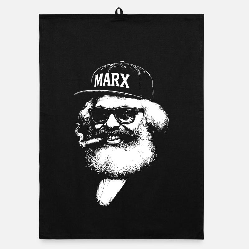 Karl Marx Pop Icon  Organic dish towel