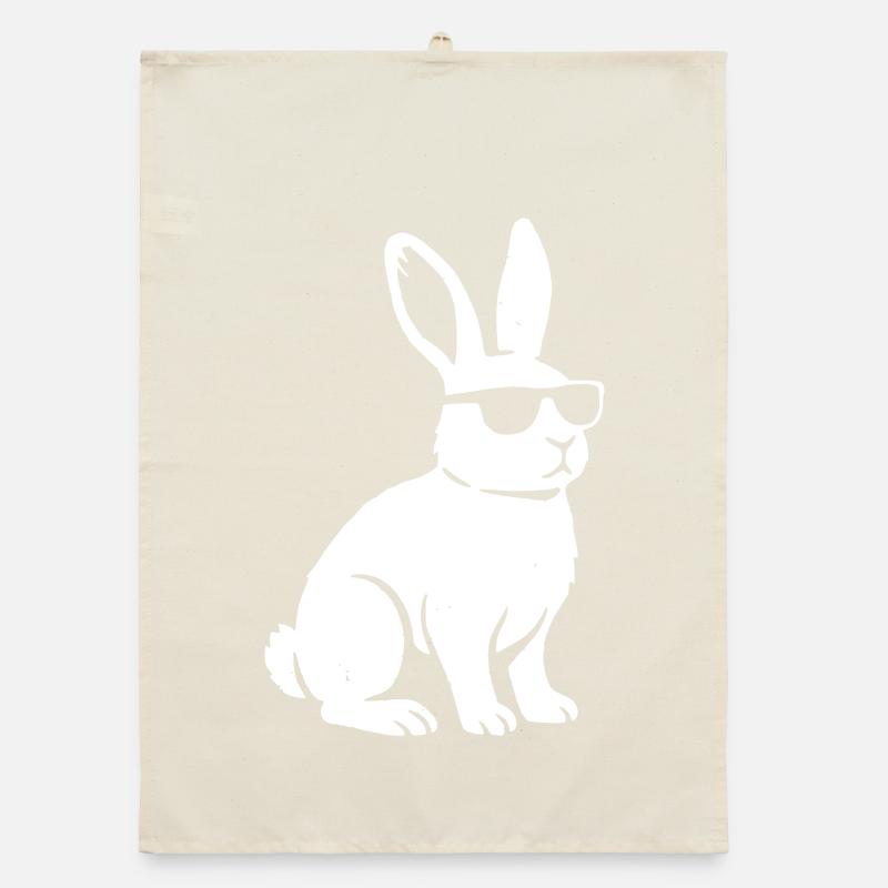 Lunettes de soleil Cool Bunny Vintage Vector Torchon bio