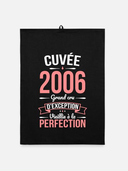 2006 – Aged to perfection - Organic dish towel - black - Front