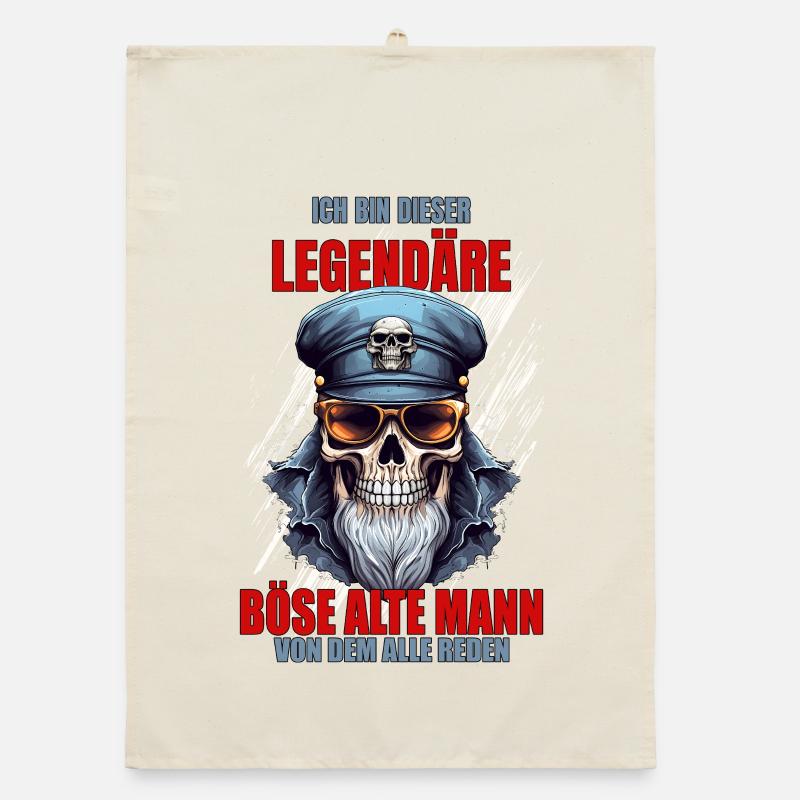 I'm this Legendary Evil Old Man Organic dish towel