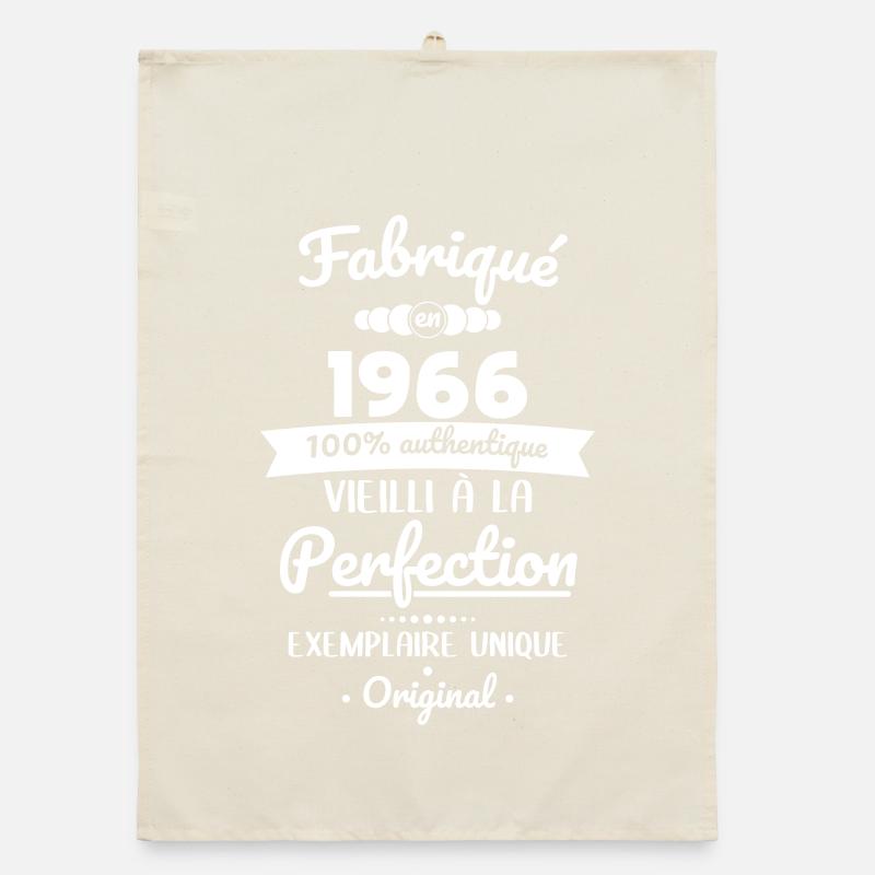 Fabriqué en 1966 – Vieilli à la perfection Torchon bio