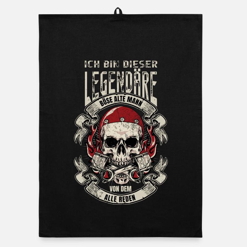 Ich bin der Legändere Böse alte Mann Organic Geschirrtuch