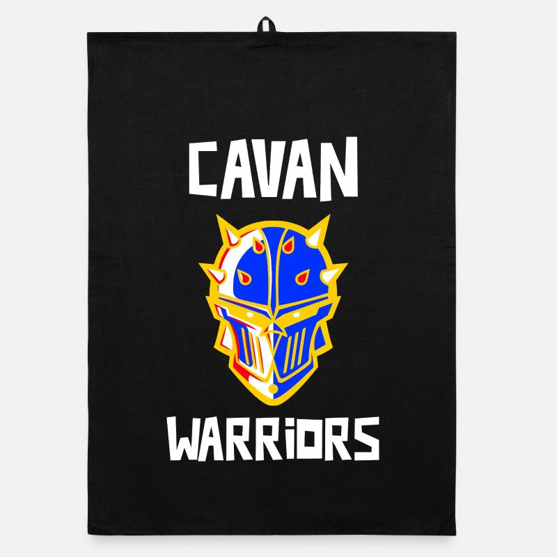 Cavan Warriors Irland - Organic Geschirrtuch - Schwarz