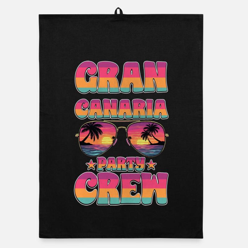 Gran Canaria Party Crew Organic dish towel