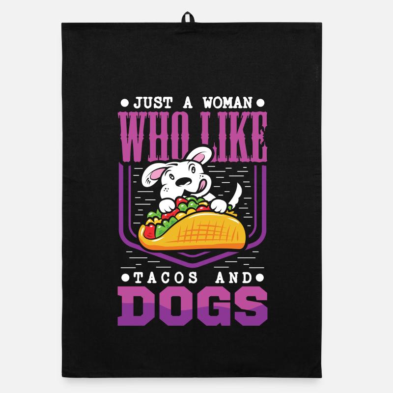 Taco Chien Propriétaire de chien Tacos Chiot Chiot Torchon bio
