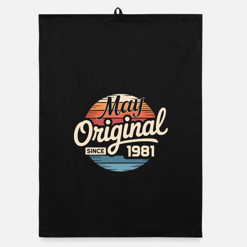Legendary since May 1981 – Retro Vintage 1981 Organic dish towel