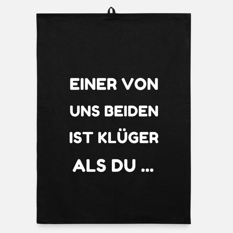 Einer von uns beiden ist klüger Organic Geschirrtuch